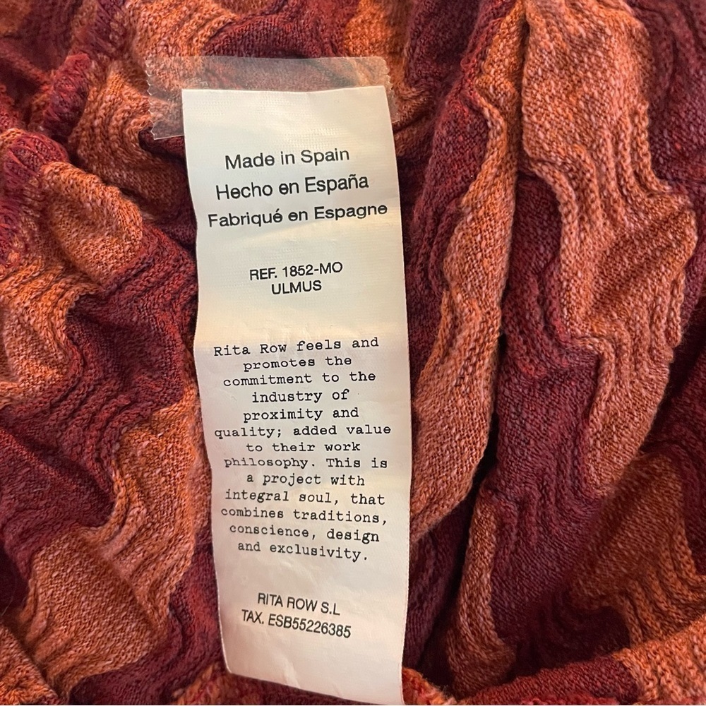 Rita Row Lirio striped rust color jumpsuit 20205 - Picture 12 of 15
